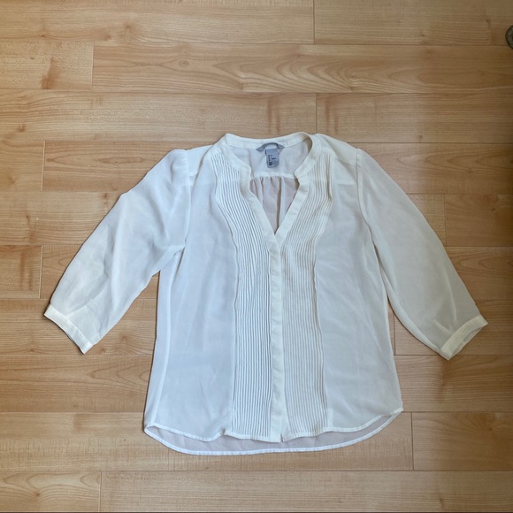 H&M White Blouse - Picture 1 of 8